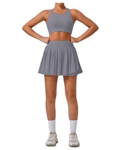 Custom Pickleball Dress 2 & 3 Piece Set Sports Wear Pant <b>Skirt</b> With Pocket Short Fitness Fold Wrinkles Free Tennis Dress - Product Image 1