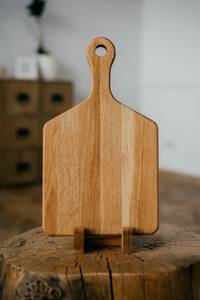 Tabla de cortar de madera hecha a mano de primera calidad, adición duradera, ecológica y elegante para cada cocina con acero inoxidable - Product Image 6