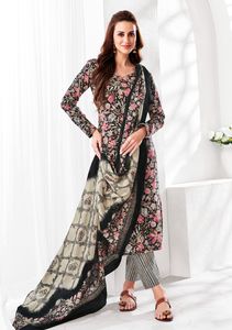 Haute sur demande pur coton avec feuille imprimé Kurta bas avec Dupatta pour filles vêtements de tous les jours costumes disponibles au prix de gros - Product Image 3