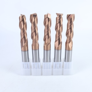 Fresa a Doppia Scanalatura in Carburo Solido con Punta Arrotondata, Utensile di Precisione per Fresatura CNC per Macchine da Taglio del Legno - Product Image 1