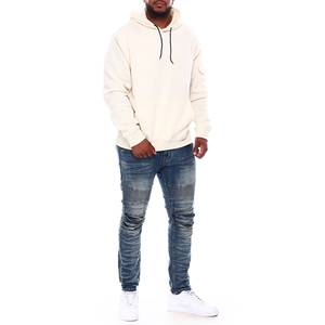 Pull à capuche 100% coton avec logo personnalisé pour hommes, sweat-shirt surdimensionné en polaire lourde avec cordon de serrage, sweat-shirt de qualité d'usine - Product Image 6