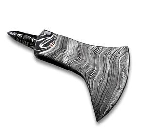 Tête de hache en acier Damas personnalisable de style nordique, hache viking à manche en bois, qualité industrielle, forgée à la main, OEM - Product Image 3