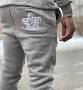Survêtement léger pour homme adulte, 100 % coton, séchage rapide, manches longues, taille élastique, broderie au niveau des genoux, faible MOQ - Product Image 4