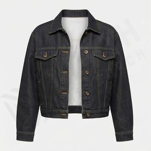Veste en jean de haute qualité OEM personnalisée, style streetwear vintage, veste en jean pour hommes et femmes, technique de lavage, automne-hiver - Product Image 1