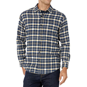 <b>High</b> Quality Premium <b>Men's</b> Soft Plaid Flannel <b>Shirt</b> Breathable Cotton Yarn Dyed T-<b>Shirts</b> for Spring Wholesale Supply OEM - Product Image 6