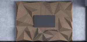 Panneau mural suspendu en bois géométrique 3D moderne, style Art déco, décoration murale intérieure de luxe pour anniversaire - Product Image 2