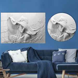 ภาพวาดผู้หญิงสง่างามบนผ้าใบ: งานพิมพ์กราฟิกดีไซน์สมัยใหม่, ศิลปะบนกระจกนิรภัย - Product Image 1