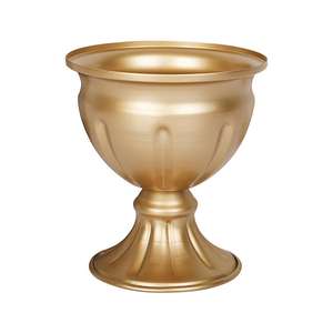 Pot de fleur design impressionnant pour la maison et l'hôtel couleur or forme ronde en métal fleur de table pots décoratifs accessoires de décoration pour la maison - Product Image 5