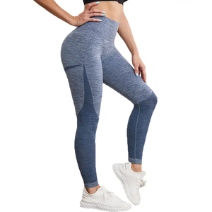 High Quality Custom Logo <b>Knitted</b> Breathable Scrunch Butt Lifting High Waisted Workout <b>Leggings</b> for Women - Product Image 1
