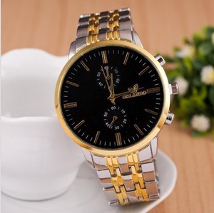Reloj de pulsera de aleación para hombre, esfera redonda clásica, movimiento de cuarzo, elegante reloj informal de negocios - Product Image 3