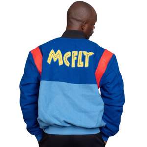 Chaqueta Varsity de Dos Tonos para Hombre, Tejido con Sensación de Lana, Paneles en Contraste, Cierre de Botones a Presión, Ribete Acanalado, Ropa Casual de Invierno - Product Image 3