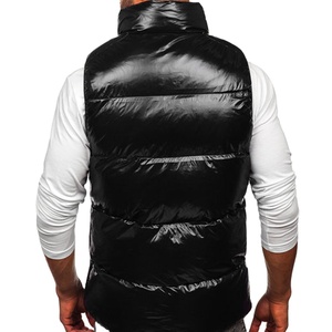 Chaqueta acolchada de invierno con cremallera de moda ligera sin mangas con capucha producto al por mayor con chaleco acolchado de tela cálida 2026 - Product Image 4