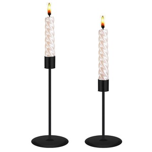 Metal Candle <b>Holders</b> <b>Black</b> <b>Candlestick</b> Fashion Wedding Candle Stand Office Weddings Decor Handmade Metal Use Top Quality - Product Image 1