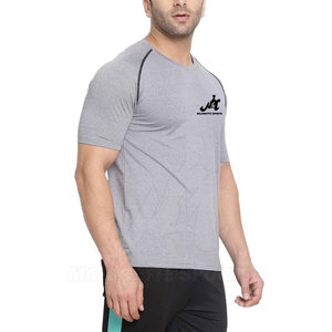 Custom Performance Cotton Blend Men Muscles Fit <b>T</b> <b>Shirts</b> With Quick Dry Fabric Comfortable Fit For Exercise Training Use - Product Image 4