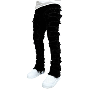 Capri pour homme, coupe ajustée, tissu en toile délavée colorée, 100% coton, léger, respirant, taille haute, fermeture éclair, patchs - Product Image 5