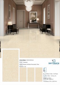 Livraison rapide Carrelage en porcelaine poli et émaillé moderne 600x600mm 2x2 pouces Couleur beige brun Absorption d'eau faible 0,5% Intérieur - Product Image 6