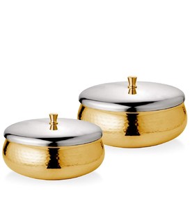Vantage Modern Luxury Fancy Unique Nuevo diseño Venta caliente Tazón para servir con diseño martillado para servir en el hogar, hoteles y restaurantes - Product Image 3