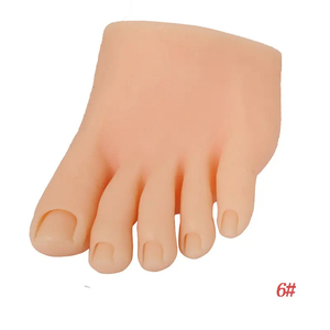 URCHOICE Drop Shipping <span class=keywords><strong>Pieds</strong></span> Mannequin Nail Art Silicone Pied Modèle Pour Manucure Nail Pratique Faux <span class=keywords><strong>Pieds</strong></span> Silicone Souple - Product Image 6