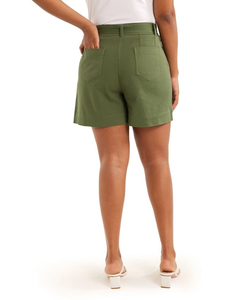 Short de mode de haute qualité avec plis côté dos poches plaquées Sexy coupe décontractée taille cravate avant en gros Yoga Shorts - Product Image 3