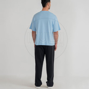 เสื้อยืดผู้ชายทรงหลวมแบบ2023สำหรับฤดูร้อน100% ผ้าฝ้ายออกแบบได้ตามต้องการพร้อมพิมพ์โลโก้ - Product Image 2