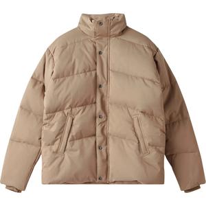 Veste d'hiver matelassée à capuche noire légère et chaude en gros avec logo personnalisé, taille S-6XL, col montant, fermeture éclair, doublure en coton, coupe-vent, respirante - Product Image 4