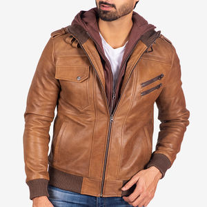 Chaquetas de Cuero para Hombre, Cortavientos, Chaqueta de Motociclista de Cuero, Chaqueta de Motociclista de Cuero PU de Alta Calidad para Hombre - Product Image 3
