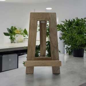 Custom Colors Mango Wood Brown Natural American Style Table Easel for Cookbook Text <b>Book</b> Painting Canvas Wall Sign Display Stand - Product Image 1