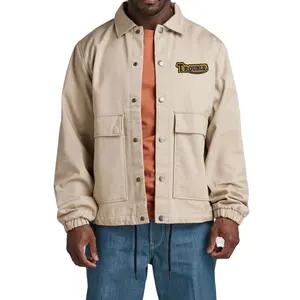 Mens Windbreaker Cargoes Jackets Nylon Jacket With Your Logo Wholesale Custom Button Up Wholesale Fishing Jackets Top Boys
