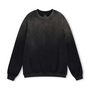 Sweat-shirts d'automne 2026 en gros, grande quantité, coupe oversize, col rond, 100% coton, poids lourd, basiques, délavés à l'acide - Product Image 3