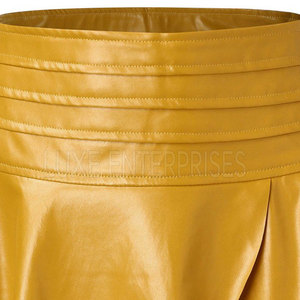 Falda de cuero de lujo para mujer, talla grande, cintura natural, transpirable, con encaje, mini, color 2026, alta calidad, recta/lápiz, venta al por mayor, personalizada - Product Image 6