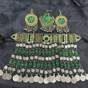 Proveedor directo de fábrica, conjuntos de joyería para mujer en estilo afgano, conjuntos de joyería afgana hechos a mano para bodas y fiestas a la venta - Product Image 3