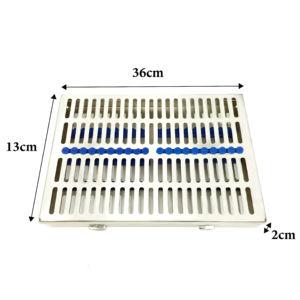 Cassette de Esterilización de Instrumentos Dentales de Acero Inoxidable de Alta Calidad, Fuente de Alimentación Manual, Bandeja Quirúrgica de 6 Piezas - Product Image 4