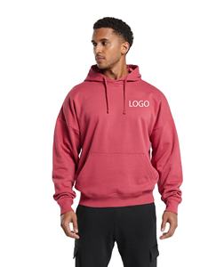 Pull-over à capuche pour hommes sweats-shirts à capuche surdimensionnés avec logo personnalisé poids lourd 400GSM Boxy 100% coton sweats à capuche d'entraînement vente en gros - Product Image 1
