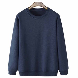 Sweat-shirt à capuche pour homme, surdimensionné, uni, de qualité supérieure, couleur bleu marine, manches longues, 100% coton, polaire, basique - Product Image 1