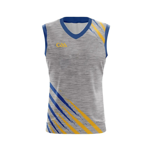 GAA เสื้อเจอร์ซีย์แขนกุดชุดกีฬาโลโก้และตราสโมสรออกแบบโลโก้ได้ตามต้องการ - Product Image 1