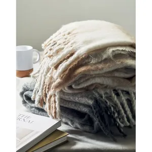 Couverture Quet Raschel durable et écologique, fabriquée à partir de mohair recyclé pour le merchandising - Product Image 2