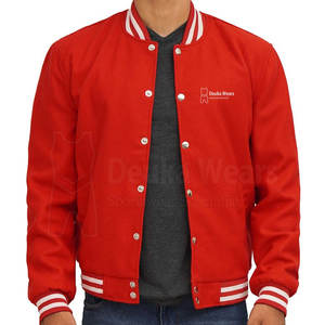 Veste de style Letterman pour homme, en coton respirant et mélange de laine, avec broderie chenille personnalisée, design sur mesure, faible MOQ, pour un look sport décontracté. - Product Image 3