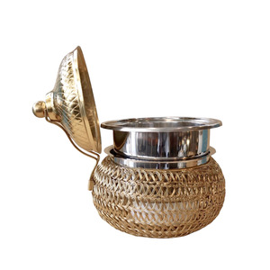 Chafing Dish Dorado de Acero Inoxidable, Calentador de Comida de Lujo para Buffet, Juego de Chafing Dishes Dorados Colgantes para Buffet - Product Image 2