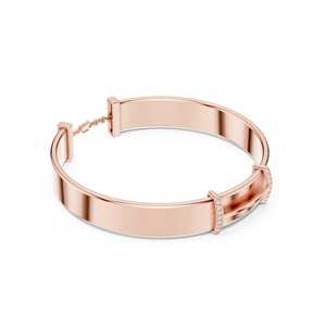 Pulsera Unisex de Oro Rosa de 14k con Diamantes Cultivados en Laboratorio, Corte Baguette, de Lujo para Uso Diario y Eventos Formales, Joyería de Primera Calidad - Product Image 4
