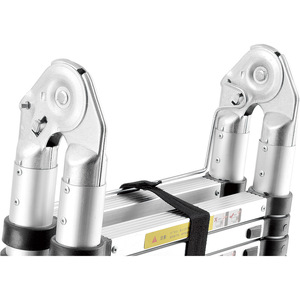 <span class=keywords><strong>Escalera</strong></span> Telescópica <span class=keywords><strong>Plegable</strong></span> <span class=keywords><strong>de</strong></span> <span class=keywords><strong>Aluminio</strong></span> Reforzado <span class=keywords><strong>de</strong></span> Doble Cara en Zigzag, Capacidad <span class=keywords><strong>de</strong></span> Carga <span class=keywords><strong>de</strong></span> 150 kg, Multifuncional Industrial - Product Image 5