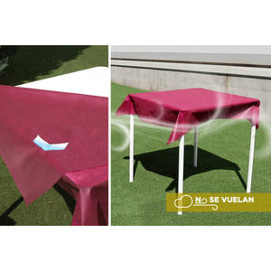 ผ้าปูโต๊ะเบอร์กันดี "วอนท์ ฟลาย อะเวย์" 100x100 ซม. โนโวเท็กซ์ ทีเอ็นที 150 ชิ้น B2B - Product Image 1