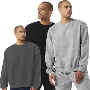 Sudadera Unisex con Cuello Redondo, Color Azul Marino, 100% Algodón, Forro Polar Resistente para Invierno, Diseñada para Bordado de Logotipo Personalizado - Product Image 6