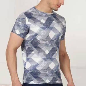 Camiseta Sublimada para Hombre con Logotipo Personalizado, 100% Algodón, Cuello Redondo, Corte Holgado, Servicio OEM Personalizado, Color Sólido - Product Image 4