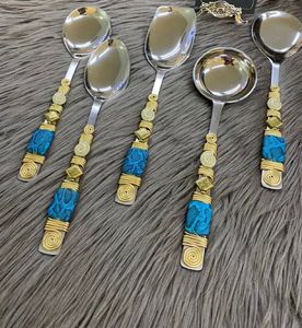 A beautifully designed <b>serving</b> <b>spoon</b> set with design on its handle specially for ur kitchen - Product Image 1