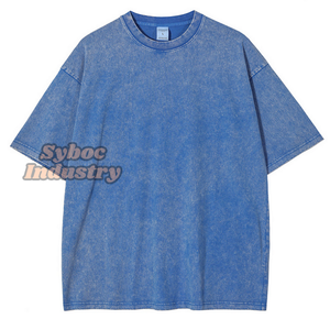 <b>Men's</b> Snowflake Washed T-<b>Shirt</b> 2025 Oversize Heavyweight 250 GSM Organic Cotton Washed T <b>Shirt</b> For Summer Use - Product Image 3