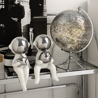 TONFO Ornement Globe en Verre Transparent Art Déco Créatif, Article de Décoration Intérieure de Luxe Écologique pour Bureaux et Noël