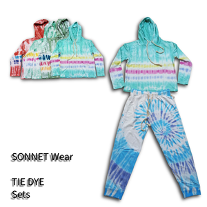 Ensemble sweat à capuche et joggers en molleton de coton teinté personnalisé Ensembles sweat à capuche surdimensionné de haute qualité pour femmes - Product Image 3