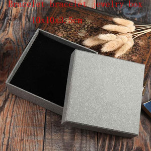 Lote de alta calidad Cajas de joyería de papel Kraft gris Cajas de regalo Organizador Encantos Anillo Reloj Pendiente Cajas de exhibición de joyería - Product Image 6