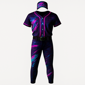 Uniforme de béisbol liso con logotipo personalizado de diferentes colores, tamaño personalizado de alta calidad y diseño personalizado, uniformes de béisbol para hombres - Product Image 4