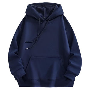 NOUVEAU SWEAT À CAPUCHE PERSONNALISÉ AVEC LOGO PERSONNALISÉ POUR HOMMES 100% COTON POLAR HIVER POCHE KANGAROO CORDON DE SERRAGE RESPIRANT SÉCHAGE RAPIDE - Product Image 3